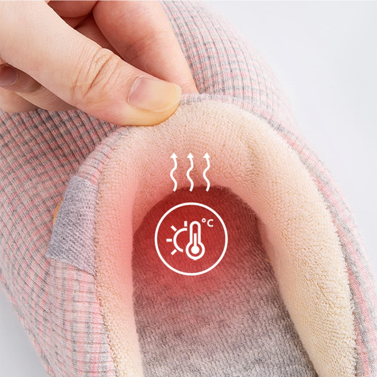 JHSLXD Women's & Men's Cotton Slippers - Non-Slip Winter Warm House Shoes for Indoor Comfort - Cozy Home & Office Wear for Cold Weather