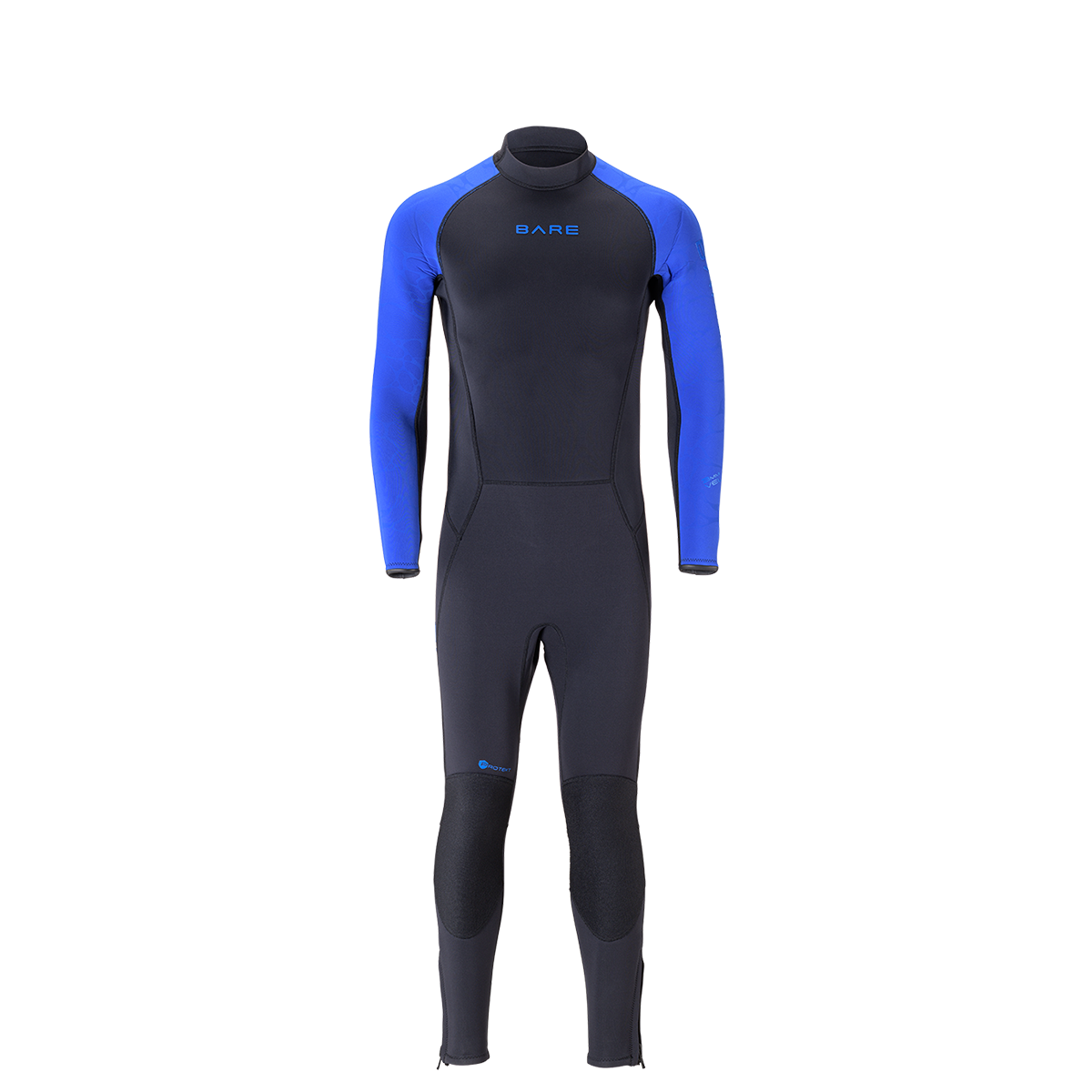 Bare 3mm Velocity Ultra Full 2.0 Blue Wetsuit for Scuba Diving, Surfing & Water Sports - High Performance Neoprene Suit