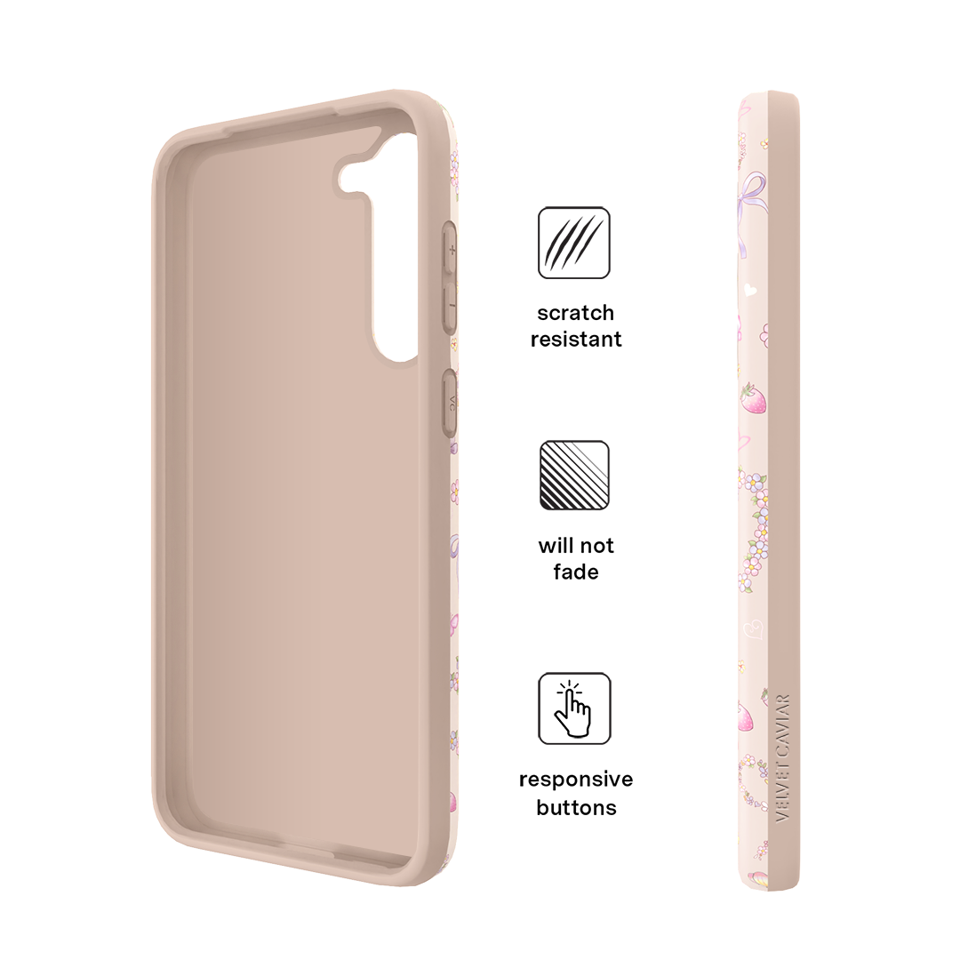 Cute Bunny & Bow Design Samsung Phone Case - Trendy Protective Cover for Samsung Galaxy Series | Perfect Gift for Girls, Teens & Women | Ideal for Everyday Use, School & Work