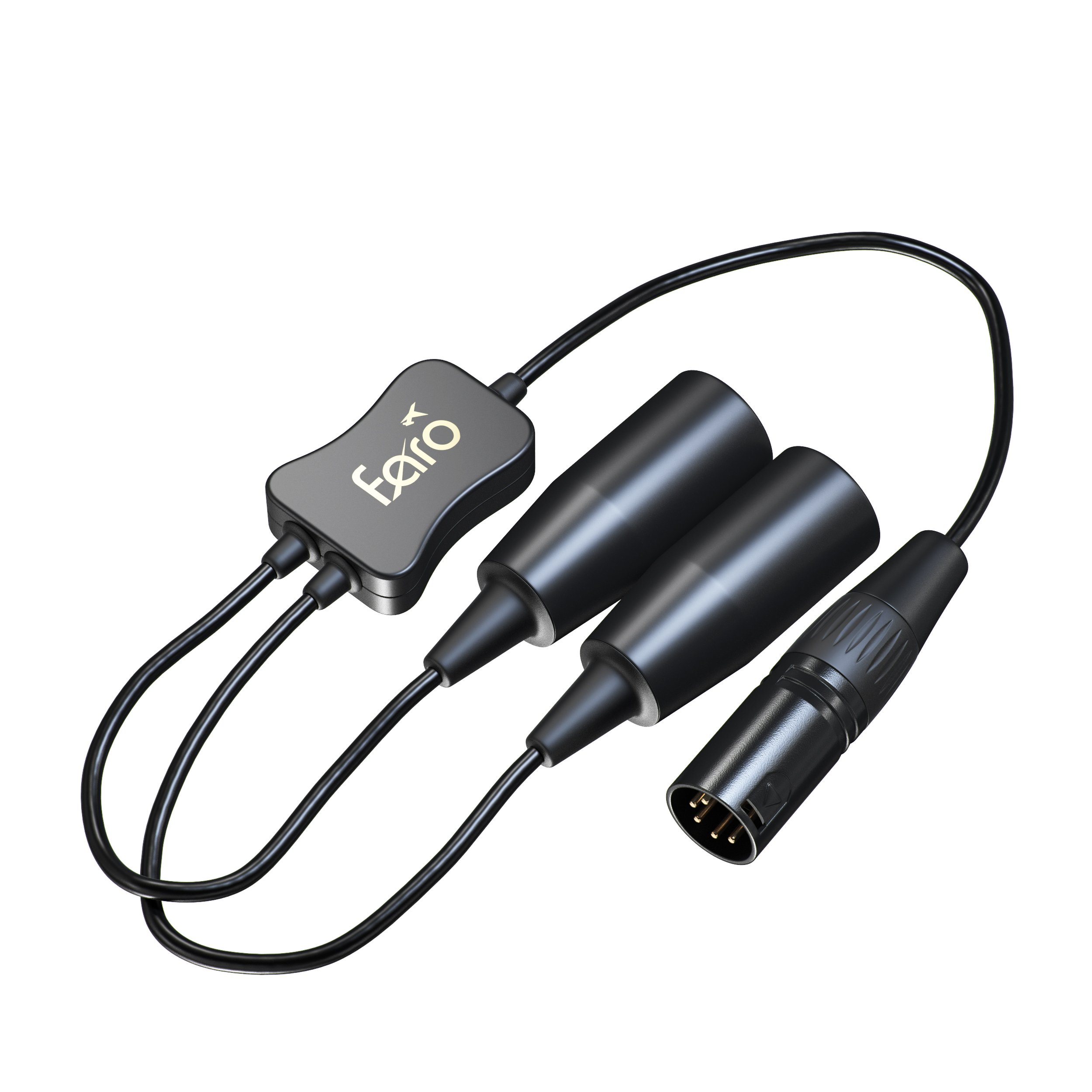 GA (Dual Plug) to Airbus XLR Pilot Headset Adapter - Professional Aviation Audio Converter for Flight Simulators & Cockpit Communication
