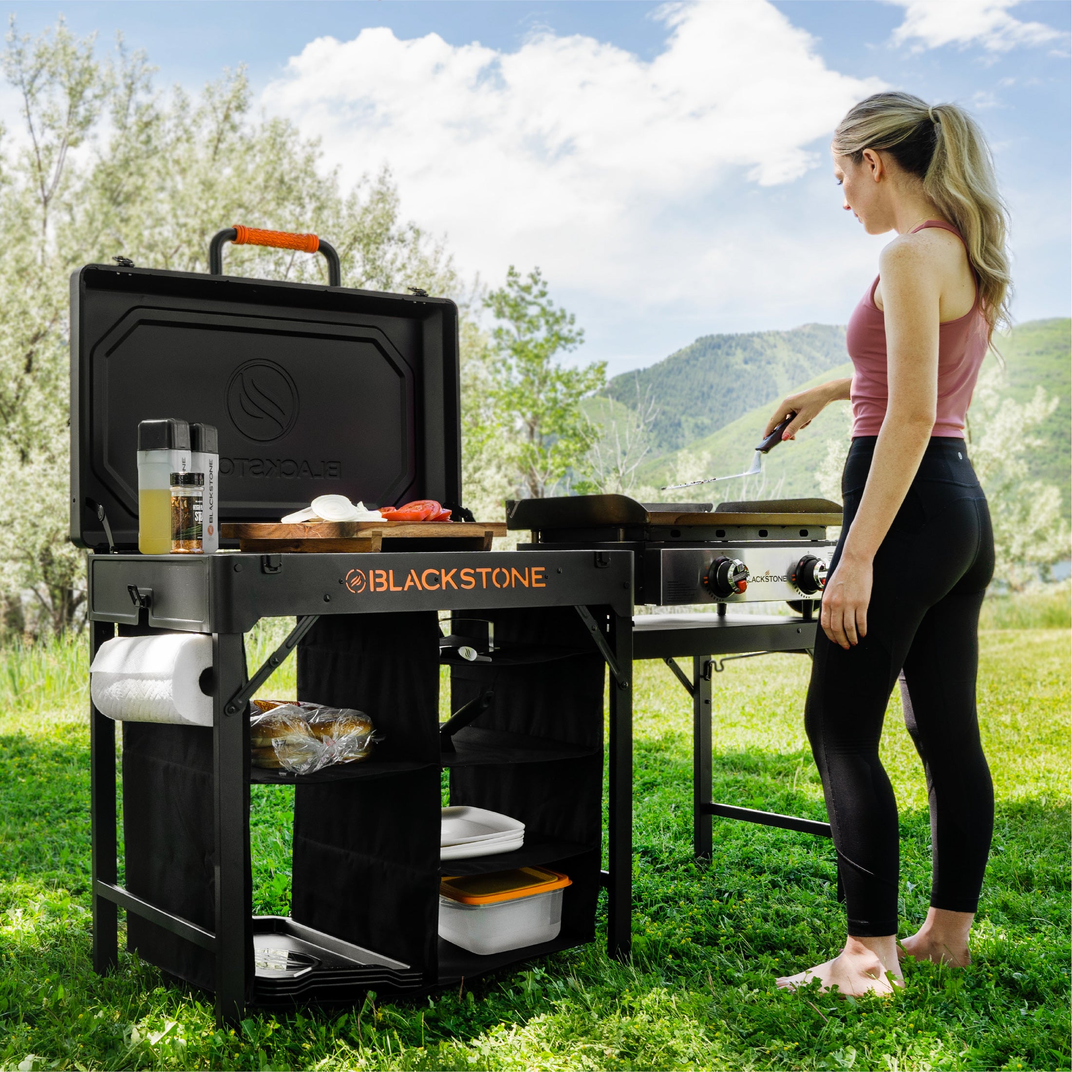 Portable Serving and Storage Prep Cart - Ideal for Catering, Buffets, and Kitchen Organization | On-the-Go Food Service Solution