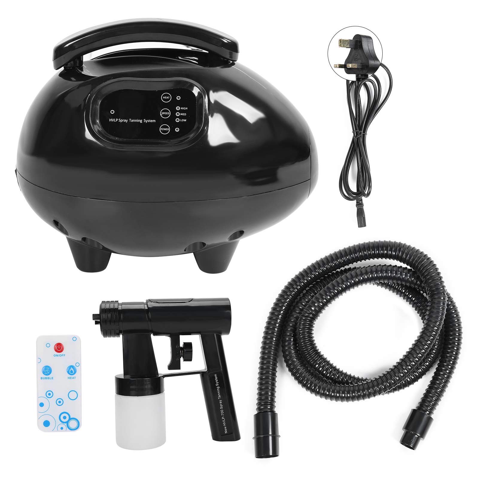 Professional Sunless Spray Tan Machine for Home Use - Adjustable Airbrush Tanning System with 3 Mist Patterns & 0.5mm Nozzle - Achieve Bronzed Skin Safely | Perfect for Salons, Self-Tanning & Spray Tan Businesses (US)