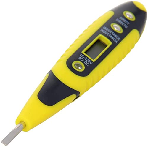 Heyiarbeit Non-Contact Voltage Tester Pen - AC 12-250V LCD Voltage Detector with LED Light, Circuit Tester Tool for Home Electrical Safety & DIY Projects - Perfect for Electricians, Handymen & Homeowners