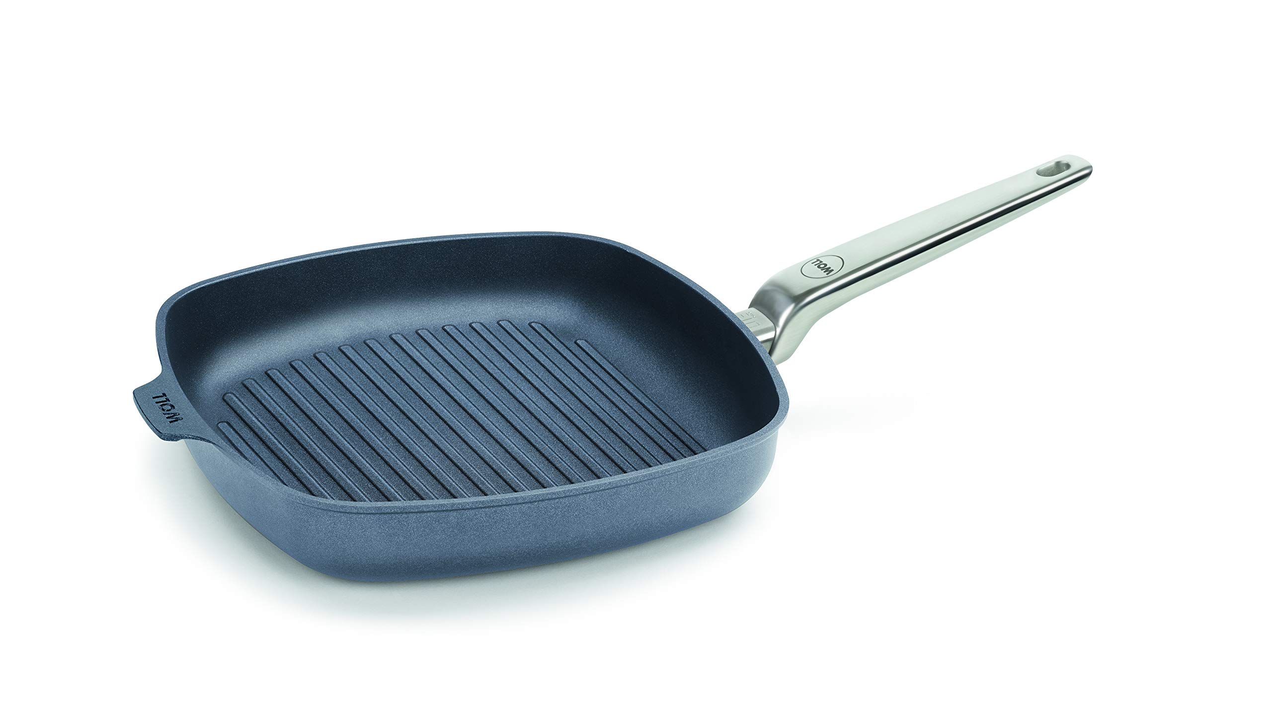Woll Diamond Lite Pro Nonstick Grill Pan - 11 Inch, Premium Ceramic Coating, Healthy Cooking, Perfect for Grilling Steaks, Chicken & Vegetables - Ideal for Home Kitchen & Outdoor BBQ