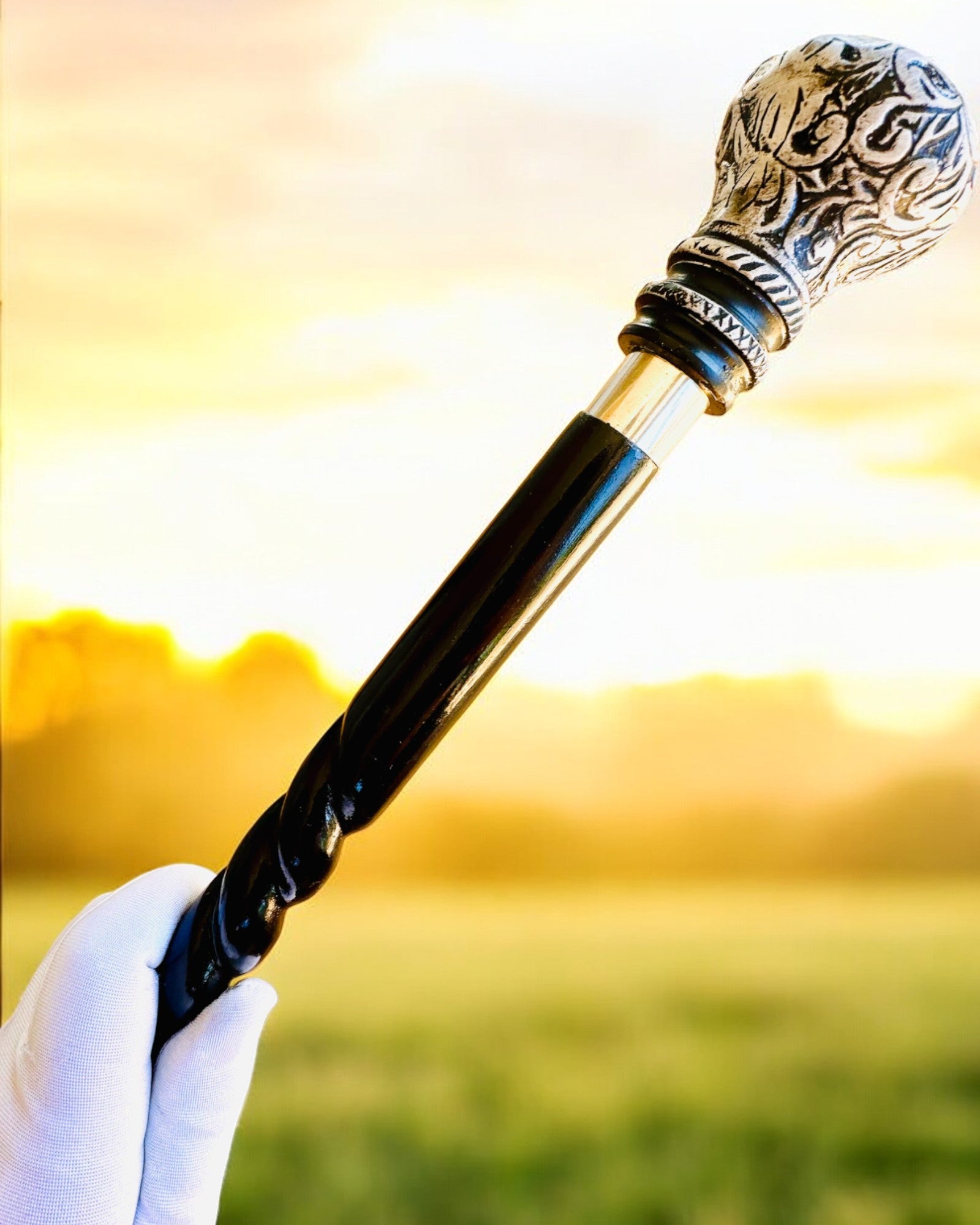 Handcrafted Wooden Majesty Cane Walking Stick - Engraving Option & 2 Style Variants - Perfect for Hiking, Elderly Support & Fashion Accessory