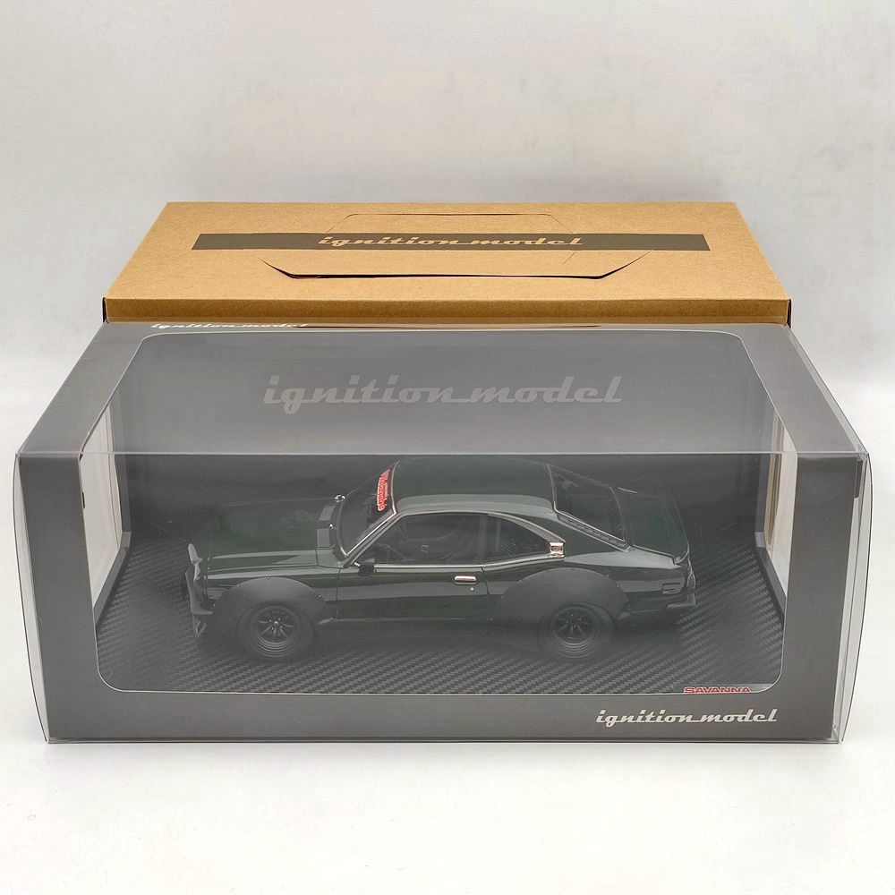 1/18 Scale Mazda Savanna (S124A) Racing Green Resin Model Car - Collectible Toy Gift for Car Enthusiasts | Perfect for Display, Gifting, and Racing Collections