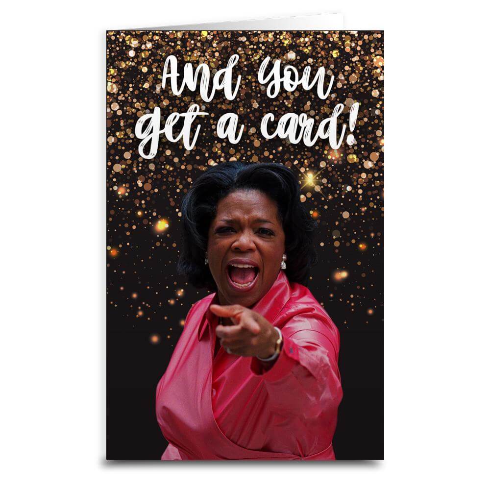 Oprah And You Get a Greeting Card - Thoughtful Blank Note Cards for Birthdays, Thank You & Special Occasions - Perfect for Gifts, Invitations & Personal Messages