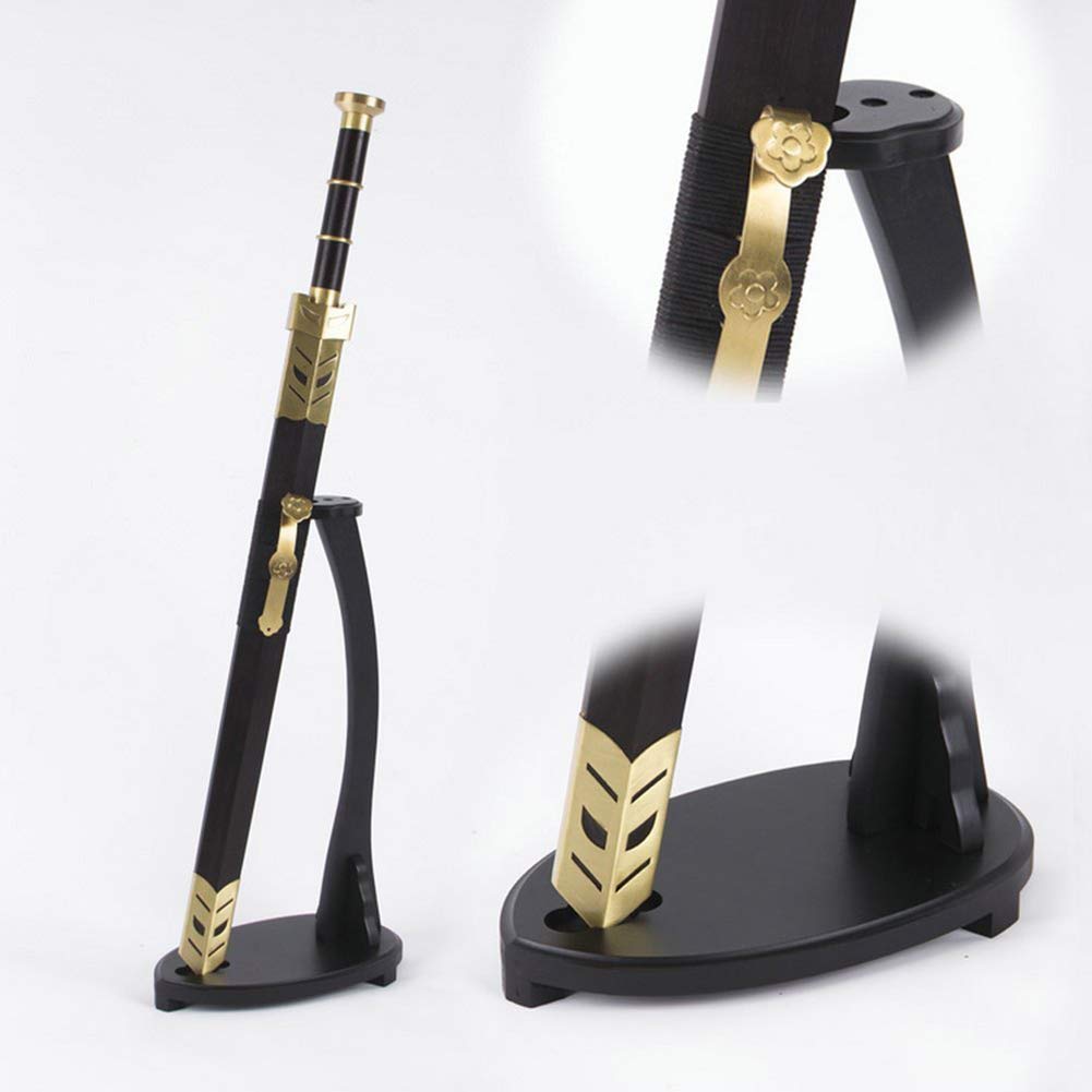 YUEERJJ Vertical Samurai Sword Stand - Katana & Tanto Holder with Swan Shape Design | Wall Mount Display for Japanese Swords | Perfect for Home Decor, Martial Arts Studios & Collector Displays