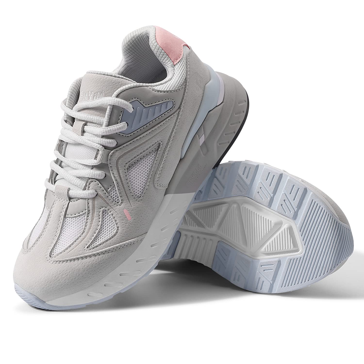 FitVille Women's Extra Wide Walking & Running Shoes - Comfortable Sneakers for Flat Feet & Plantar Fasciitis - Ideal for Workouts, Jogging & Daily Wear