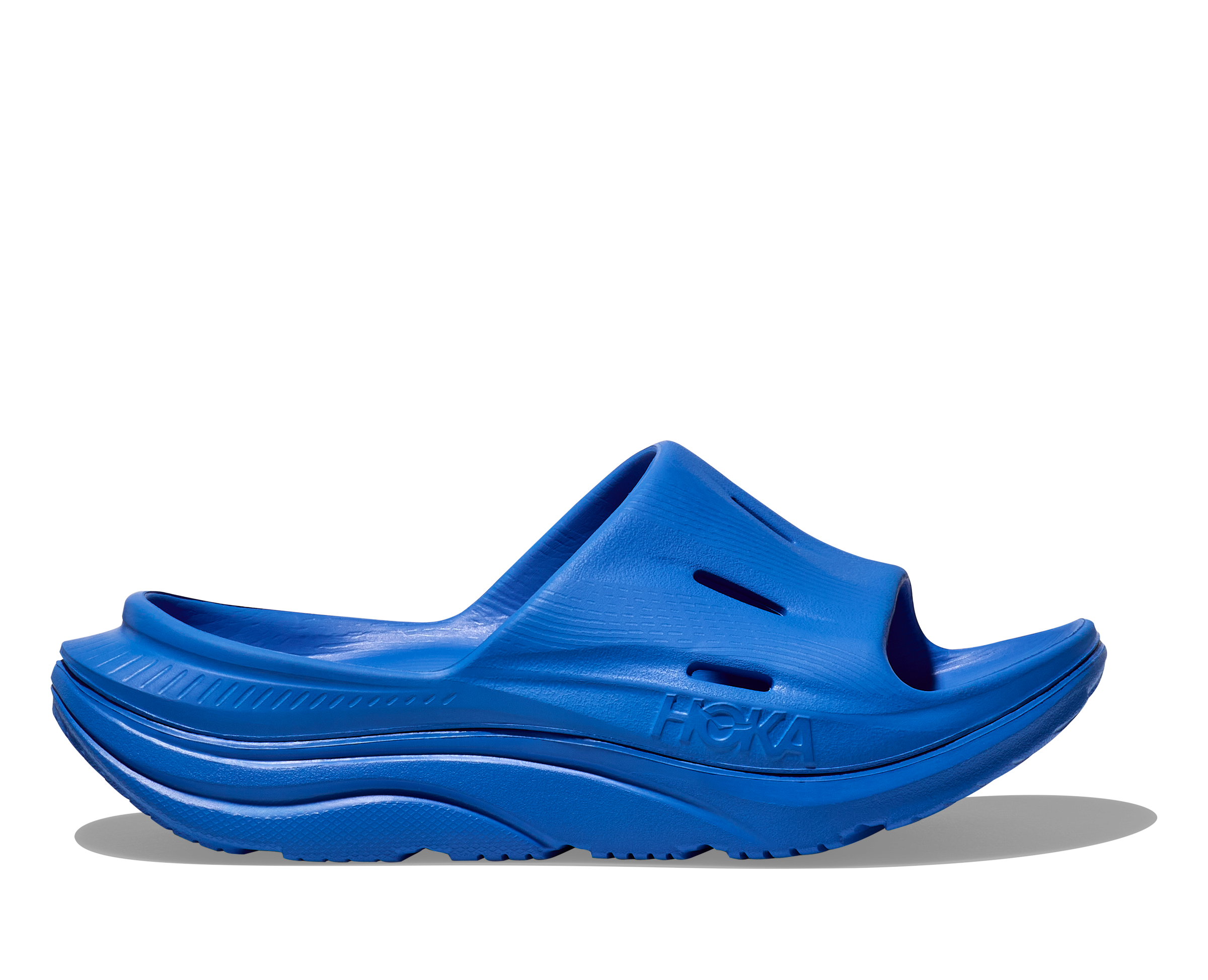 Unisex Ora Recovery Slide 3 Sandals - Electric Cobalt Color | Comfortable & Supportive Footwear for Men & Women | Perfect for Post-Workout, Travel & Casual Wear
