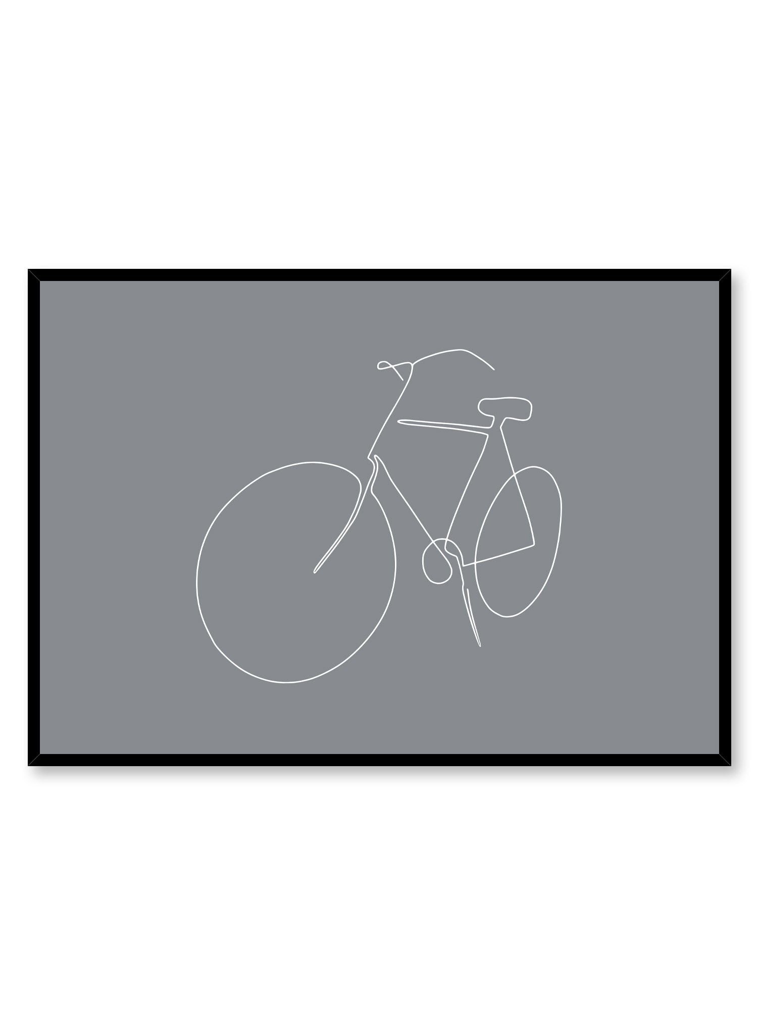 Fresh Start in Grey Motivational Poster - Inspirational Wall Art for Home, Office & Classroom Decor