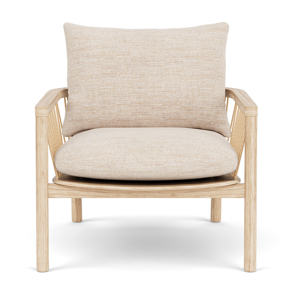Enzo Fabric Armchair - Modern Upholstered Accent Chair for Living Room, Bedroom & Office - Comfortable Lounge Chair with Sturdy Wooden Legs - Perfect for Relaxing, Reading & Decorating