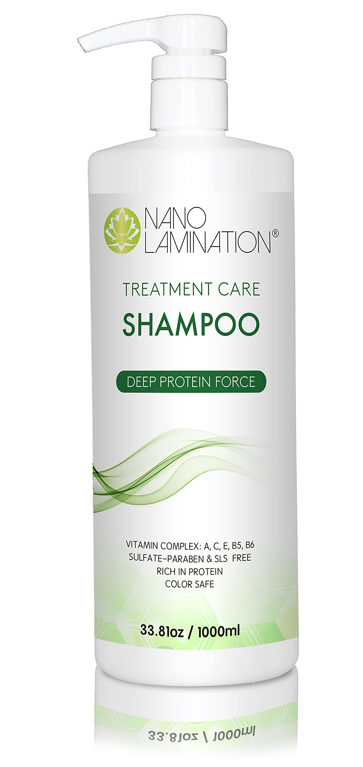 Keratin Hair Treatment Shampoo 33.81 Oz - Sulfate & Paraben Free Collagen Shampoo for Dry, Damaged & Treated Hair - All Hair Types - Deep Moisturizing & Repair for Smooth, Shiny Hair at Home or Salon