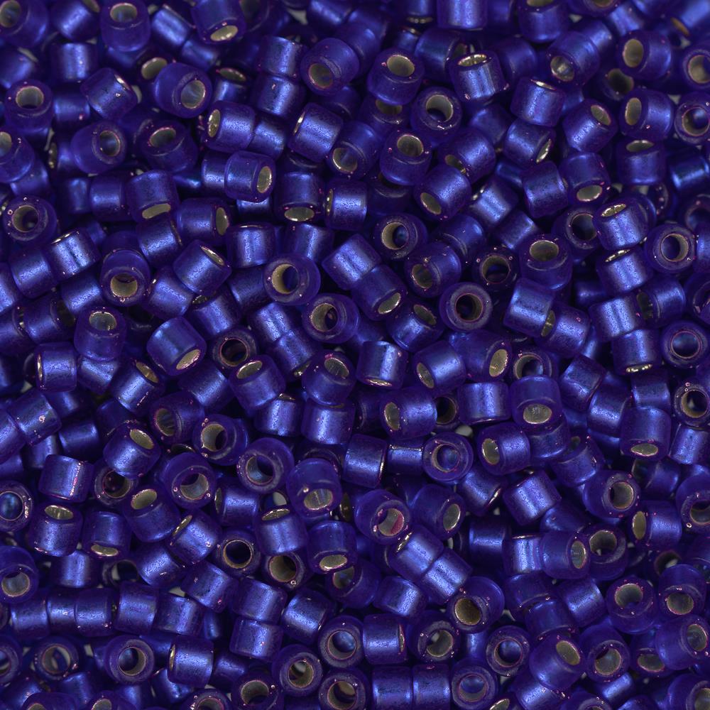 11/0 Delica Beads #0696 Dark Violet Blue Semi Matte Glass Seed Beads - 5.2g for Jewelry Making, DIY Crafts, and Beading Projects