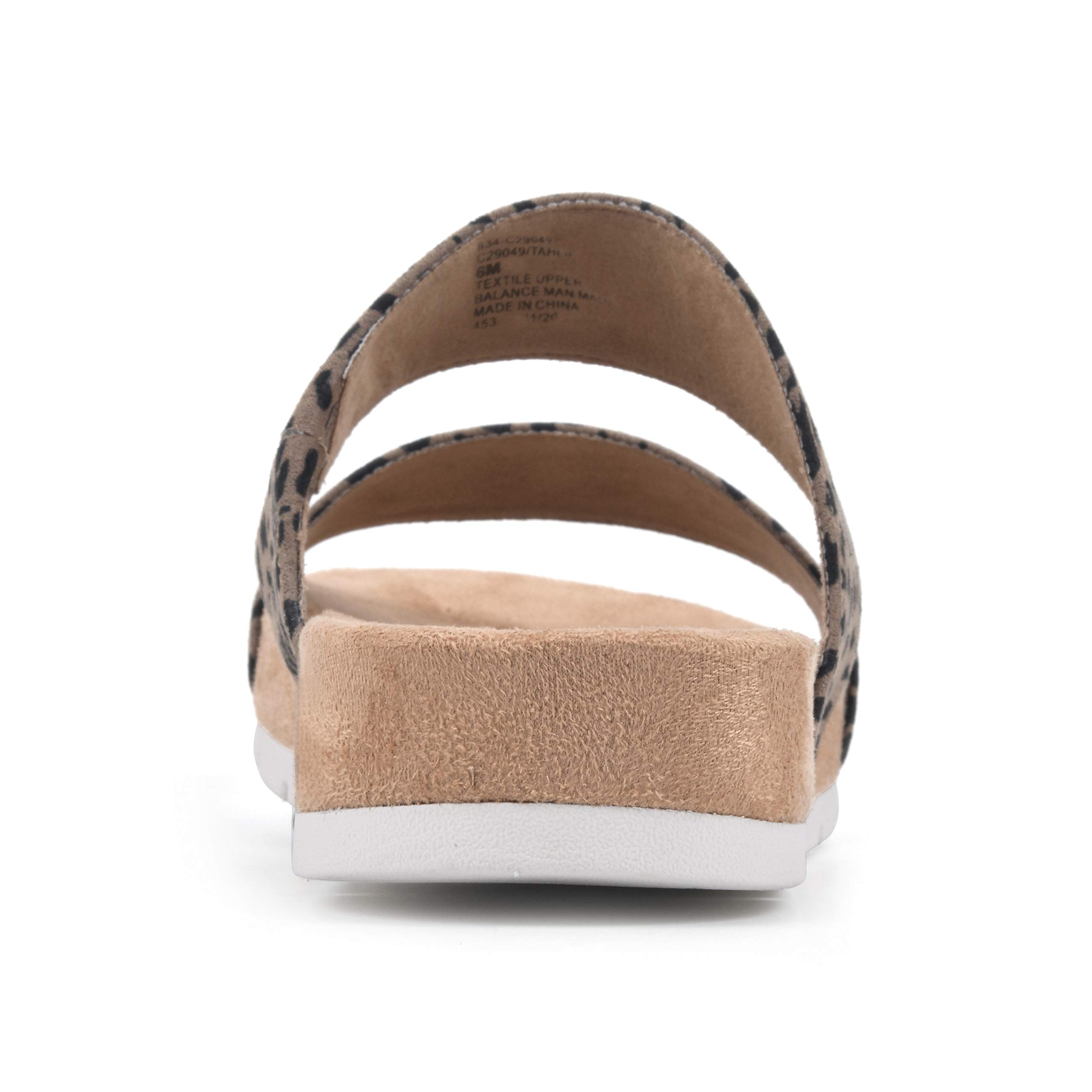 White Mountain Women's Tahlie Slide Sandal - Comfortable Summer Casual Wear
