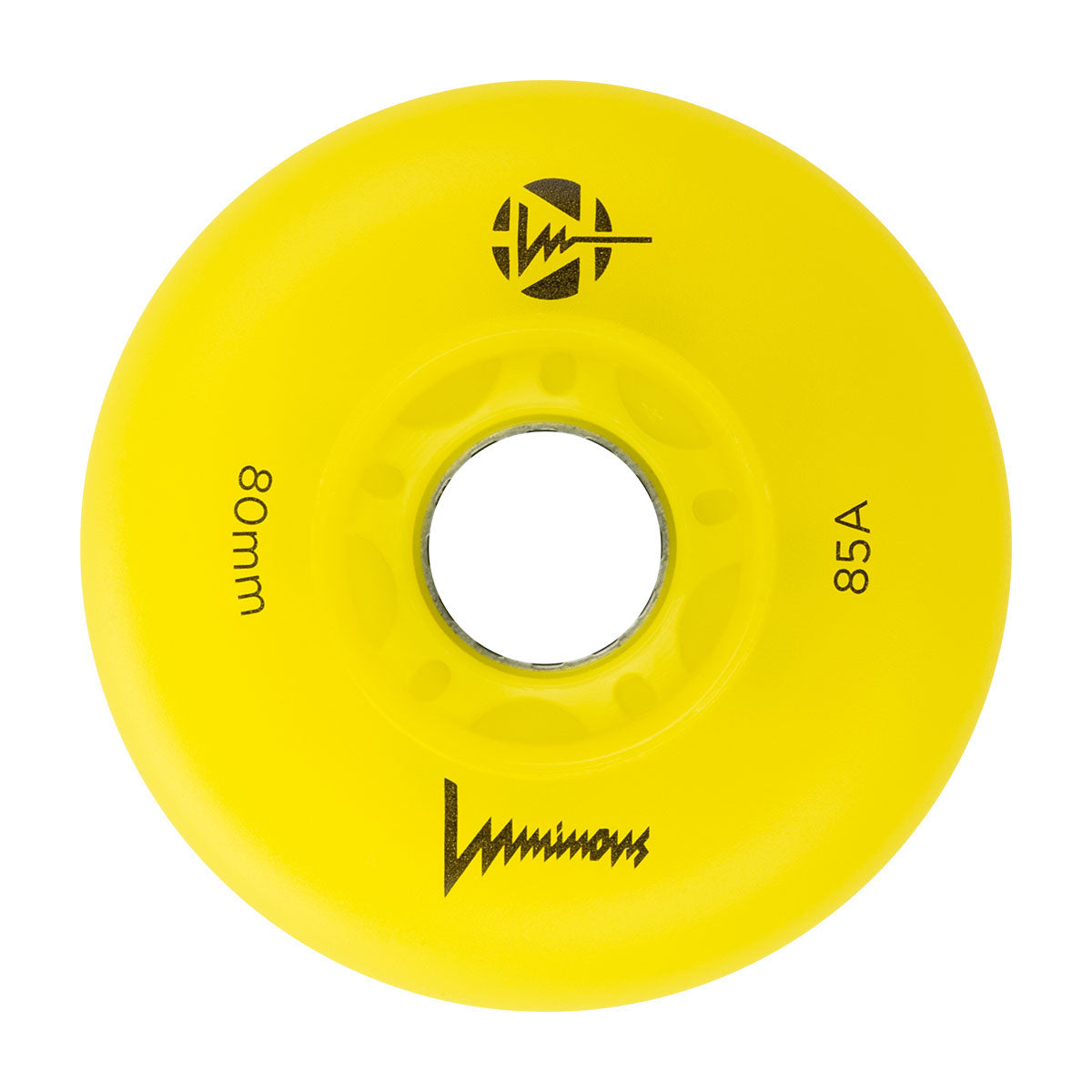 Luminous LED Inline Wheels 80mm - Pack of 4 | Glow in The Dark Skate Wheels for Night Skating, Roller Derby & Outdoor Activities