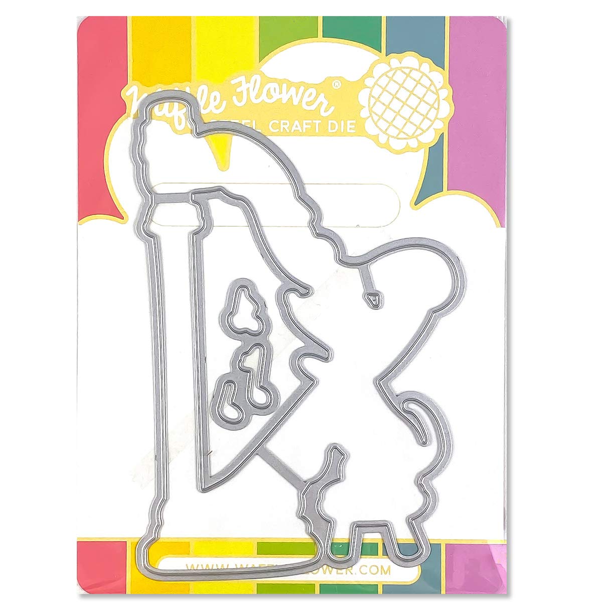 Waffle Flower Harpy Birthday Matching Die Set - Perfect Gift for Music & Animal Lovers | Scrapbooking, Card Making, DIY Crafts