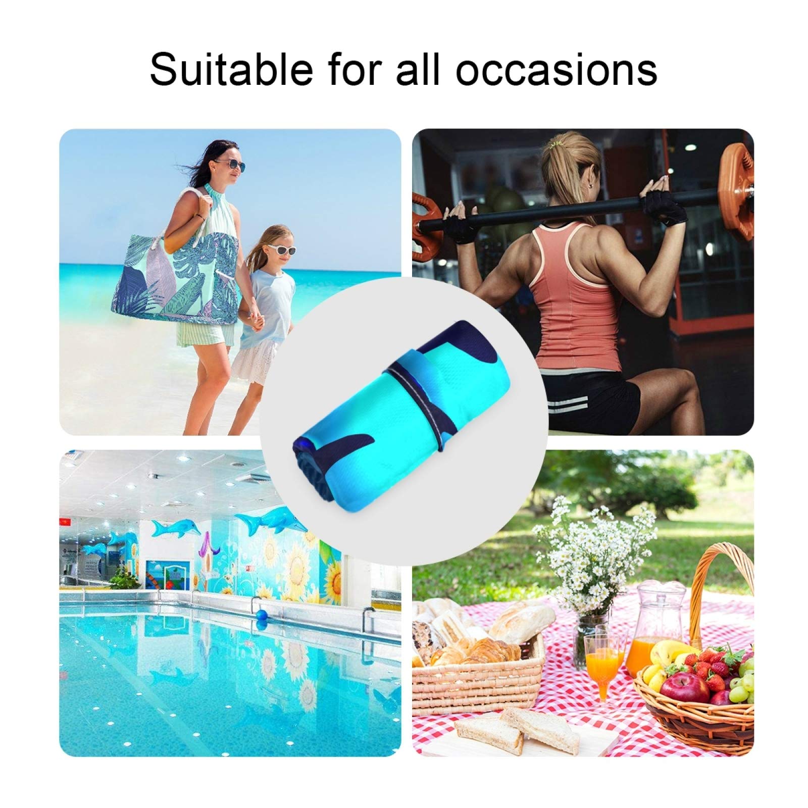 Qilmy 2 Pack Waterproof Wet Dry Bags - Reusable Swim Diaper Organizer for Baby, Travel & Beach - Perfect for Stroller, Diapers, Swimsuits & Toiletries - Ideal for Pool, Daycare & Outdoor Activities