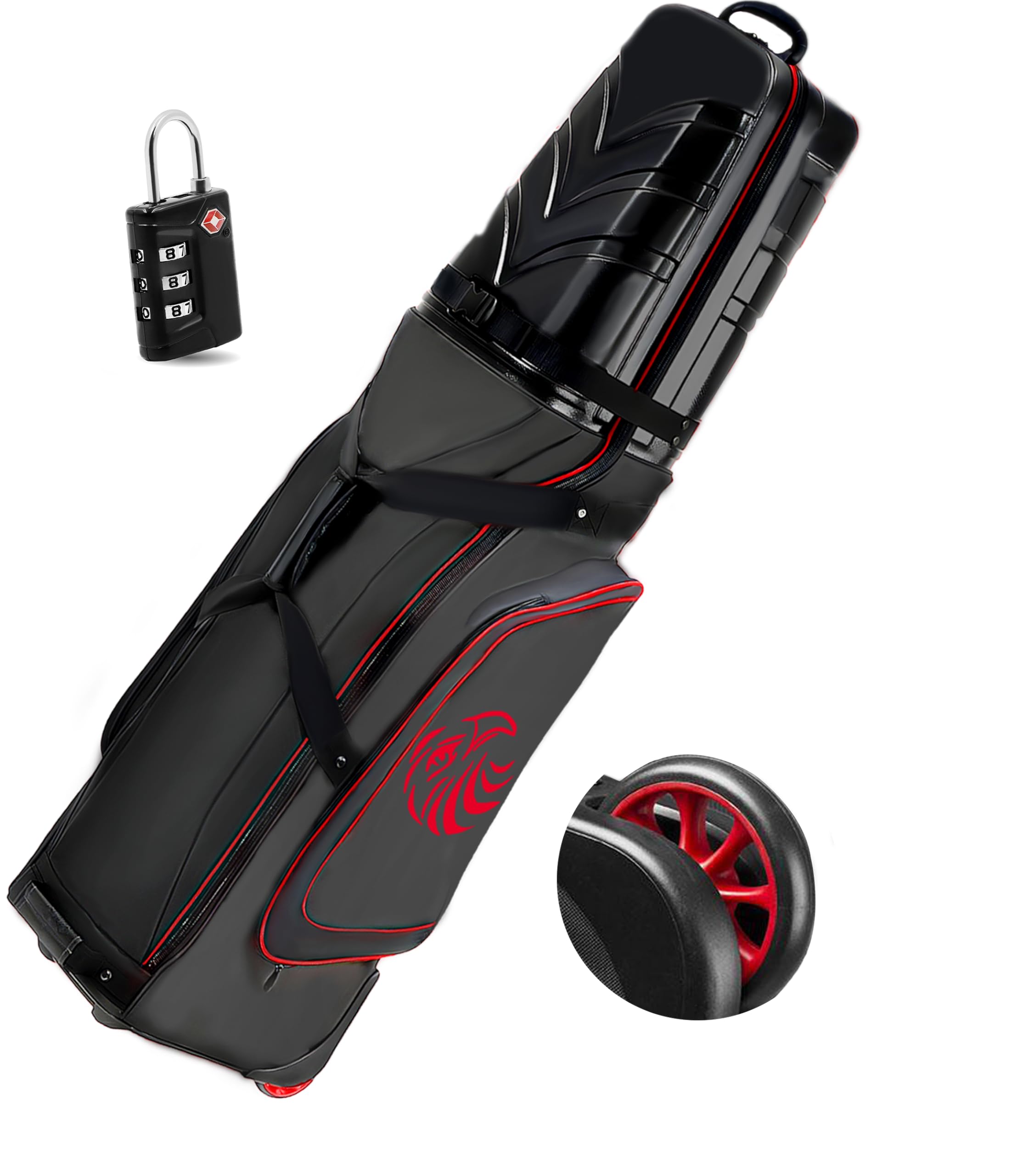 **Yamato Hard Shell Golf Travel Bag with Wheels - TSA-Approved Lock, Durable ABS Golf Club Case for Airline Travel - Perfect Golf Gift for Men & Women (Ideal for Golf Trips & Airline Luggage)**