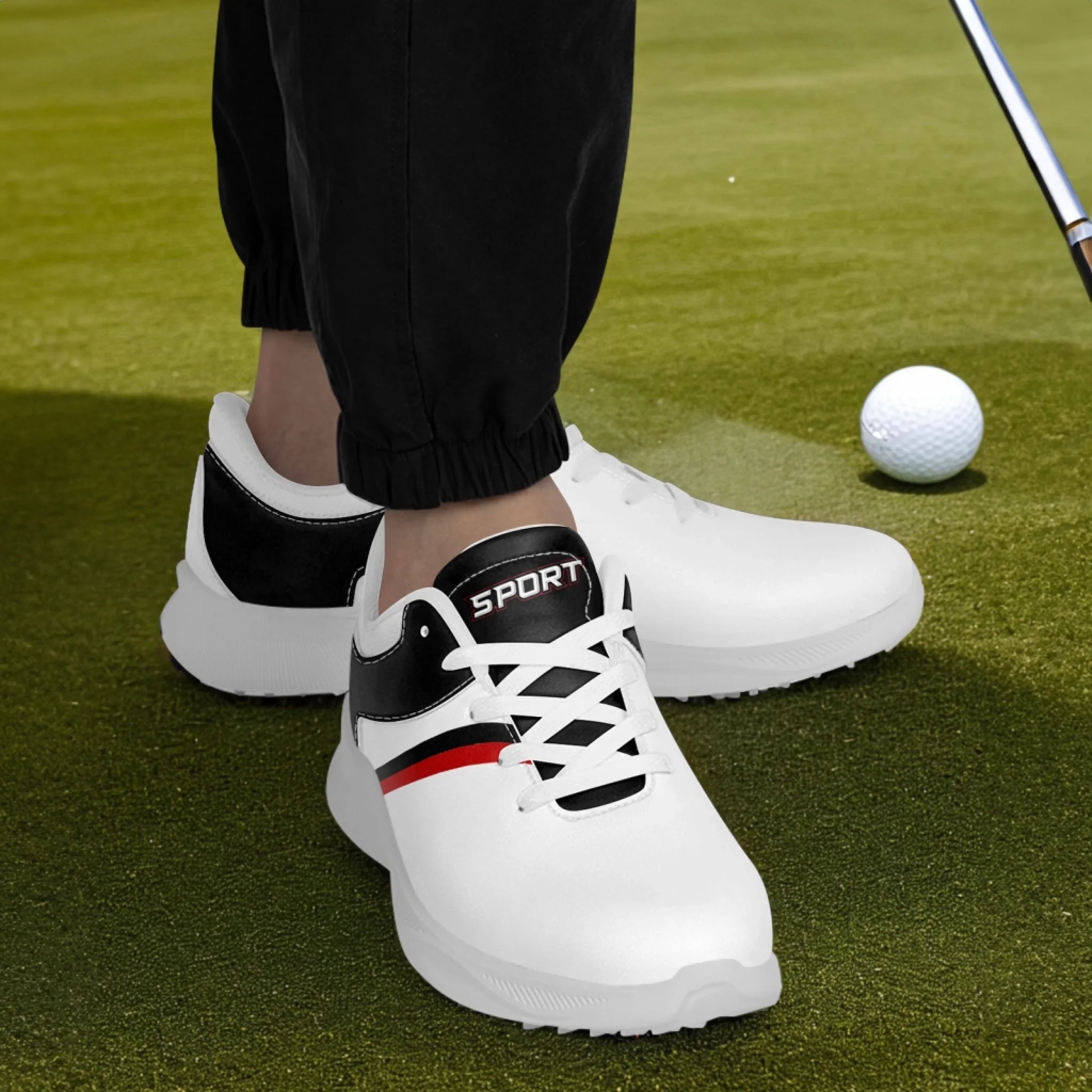 Custom Golf Performance Sneakers for Men & Women - Personalized Durable Athletic Shoes for POD Resellers - Lightweight Comfort Walking & Training Shoes for Golf Course & Casual Wear (FN062 25020099 5)