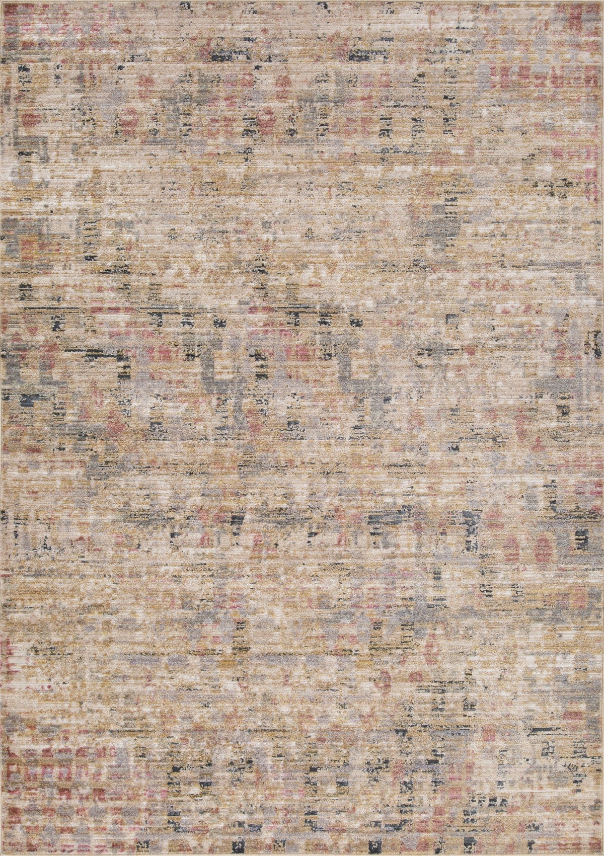 5' x 8' Area Rug in Tan, Brown & Rust - Soft Modern Living Room Rug for Bedroom, Dining Room & Home Decor