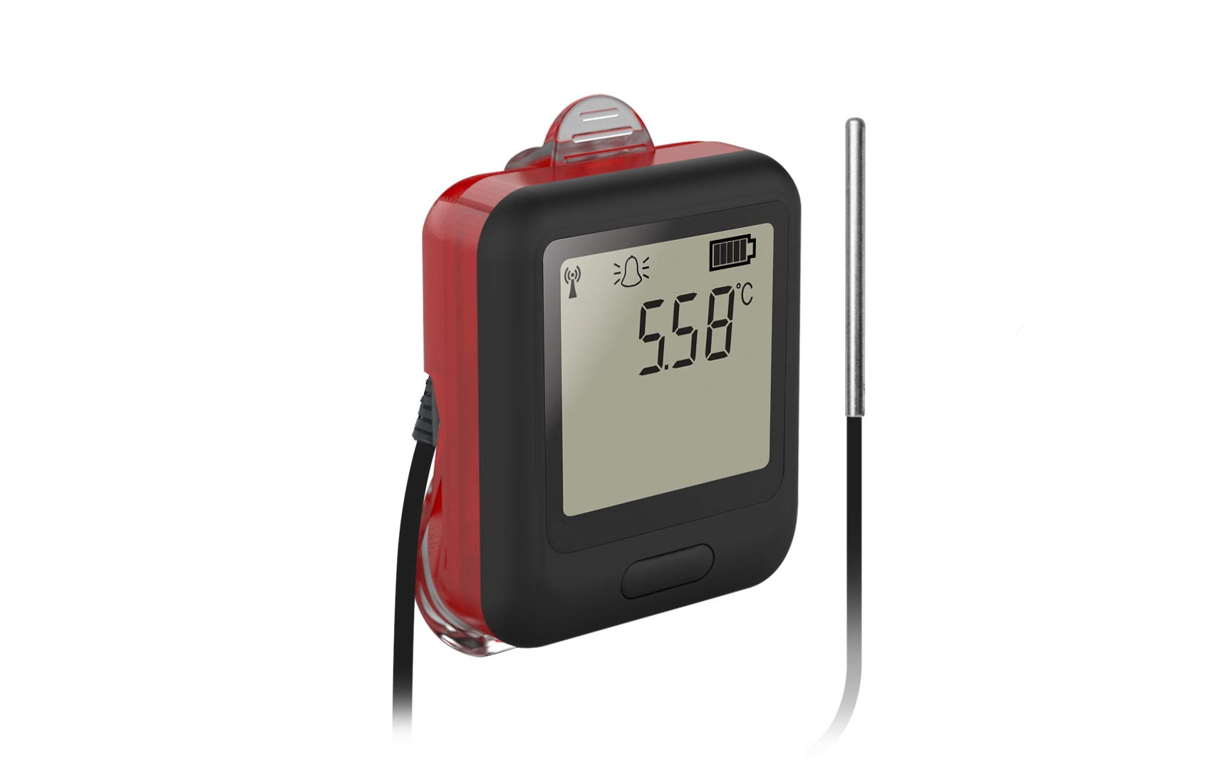 Lascar Electronics EL-WiFi-TPX+ Wireless Temperature Data Logger with External Sensor - High Accuracy WiFi Monitoring for Food Storage, Laboratories & HVAC Systems