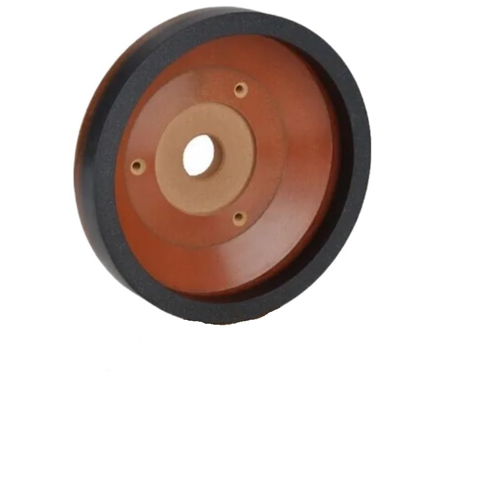 Premium 150x10x12mm Resin Polishing Wheel for Glass Beveling Machine - 12 Hole 240 Grit Abrasive Disc - Perfect for Glass Edge Smoothing & Polishing in Jewelry Making & DIY Crafts