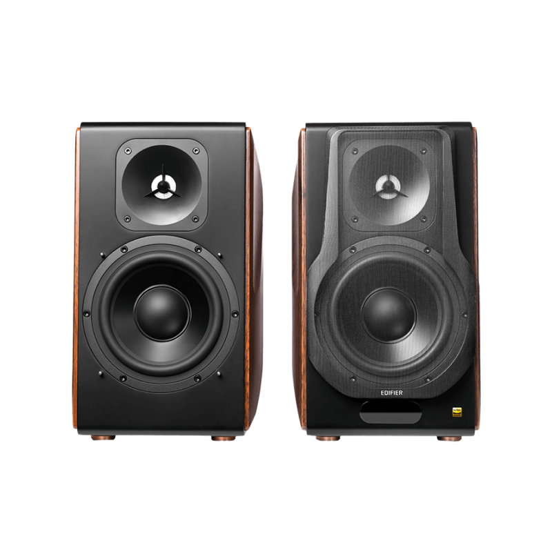 EDIFIER S3000MKII Premium 2.0 Bookshelf Speakers - 256W High Power Wireless Bluetooth Studio Monitor Speakers for Home Theater, Gaming & Music Listening (Brown)