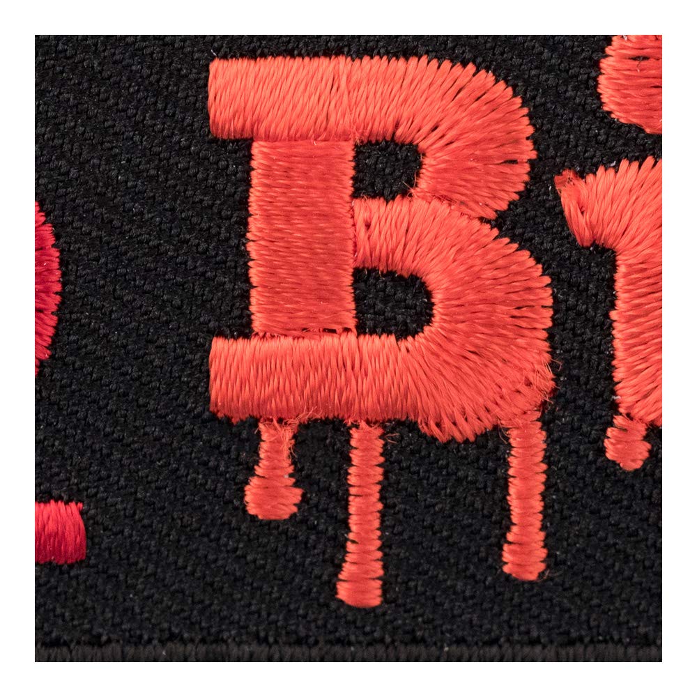 Funny I Do Bite Dripping Blood Iron-On Patch - Edgy Gothic Clothing Accessories for Jackets, Bags & DIY Crafts | Halloween Costume & Punk Style Decor