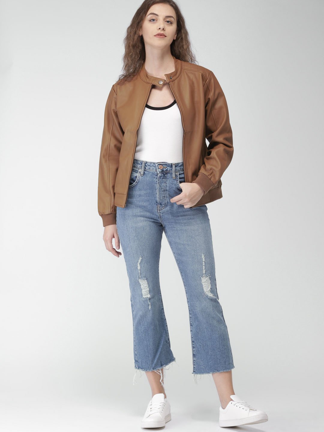 Premium Women's Chocolate Brown Leather Jacket - Genuine Lambskin Cafe Racer Style Biker Jacket | Soft Full Grain Leather | Perfect for Motorcycle Riding, Casual Outfits & Night Out