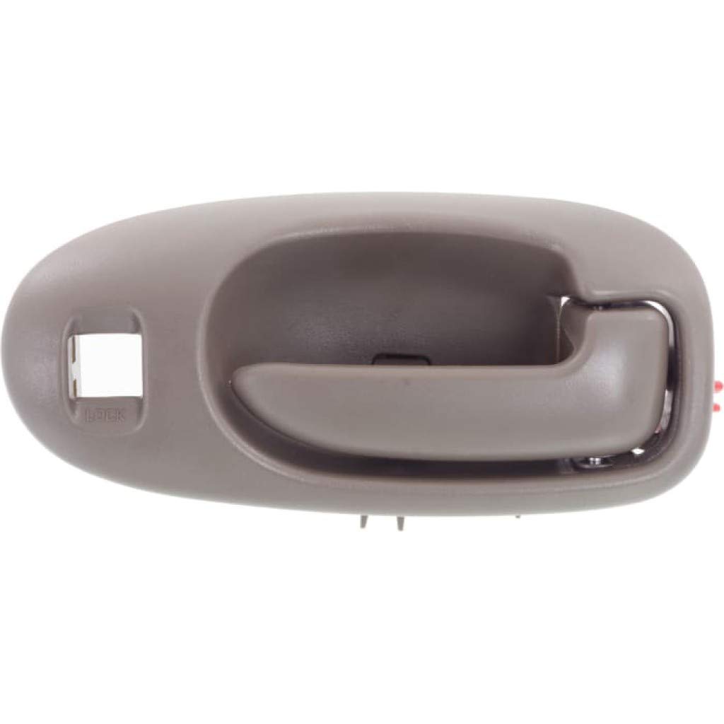 2001-2006 Dodge Stratus Passenger Side Front Interior Door Handle with Lock Hole Trim - Dark Gray Replacement for All Submodels | Perfect for Car Repair & Interior Upgrades