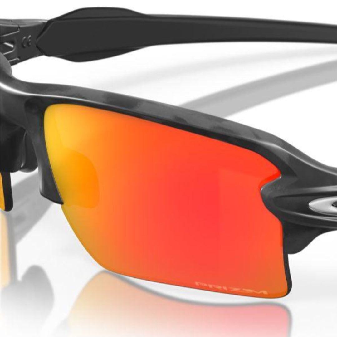 Oakley Flak 2.0 XL Sunglasses - Black Camo Frame with Prizm Ruby Lenses - Model 0OO9188 918886 - Perfect for Running, Cycling & Outdoor Sports
