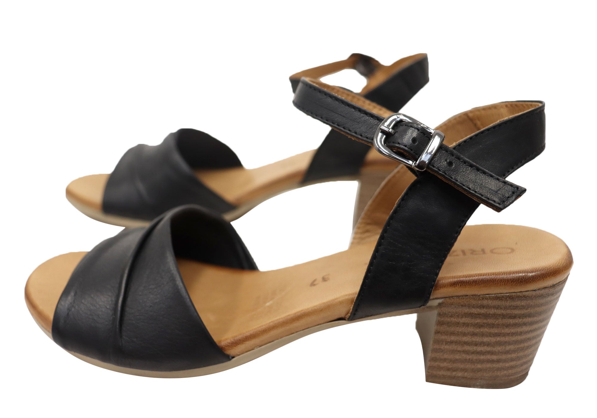 Orizonte Brooklen Women's Comfortable European Leather Sandals - Stylish & Supportive for Walking, Travel & Summer Outfits