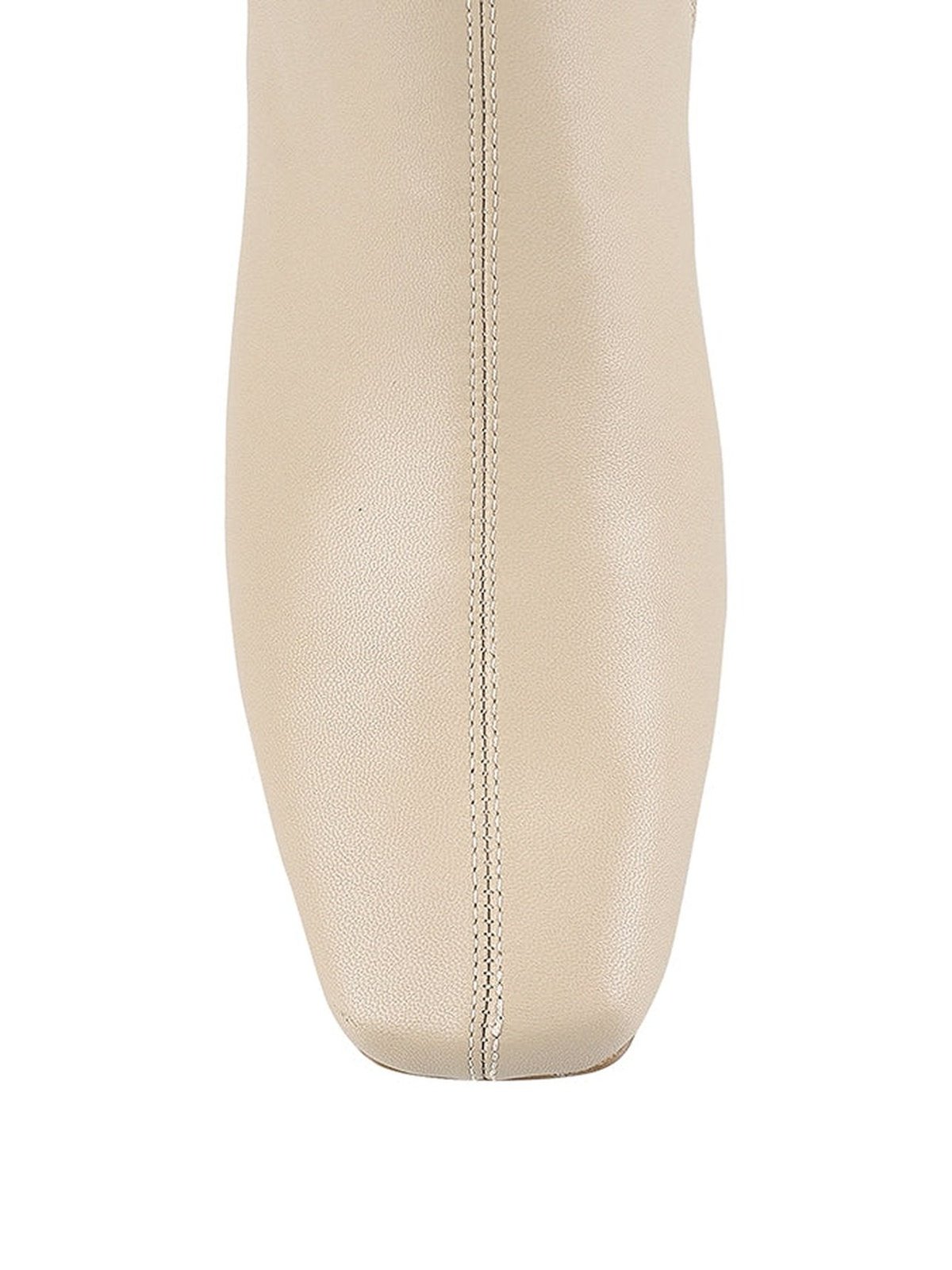 Juan II Sock Boots - Nude Stretch Kid Leather Ankle Boots for Women | Comfortable & Stylish for Office, Party & Everyday Wear