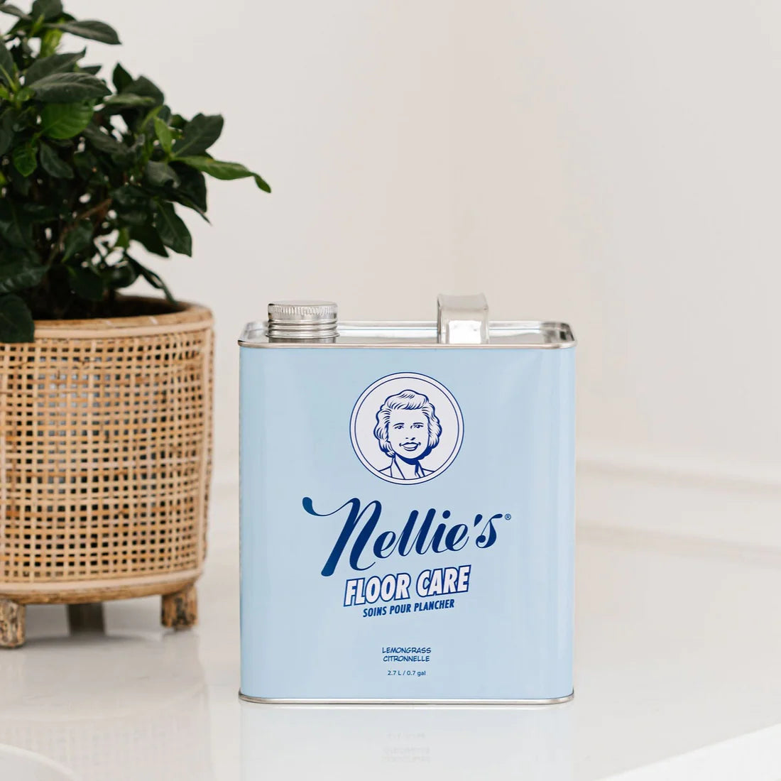 Nellie's All-Natural Floor Cleaner - 0.7 Gallon Bulk Tin | Eco-Friendly Hardwood & Tile Floor Care Solution | Perfect for Homes, Offices & Commercial Spaces