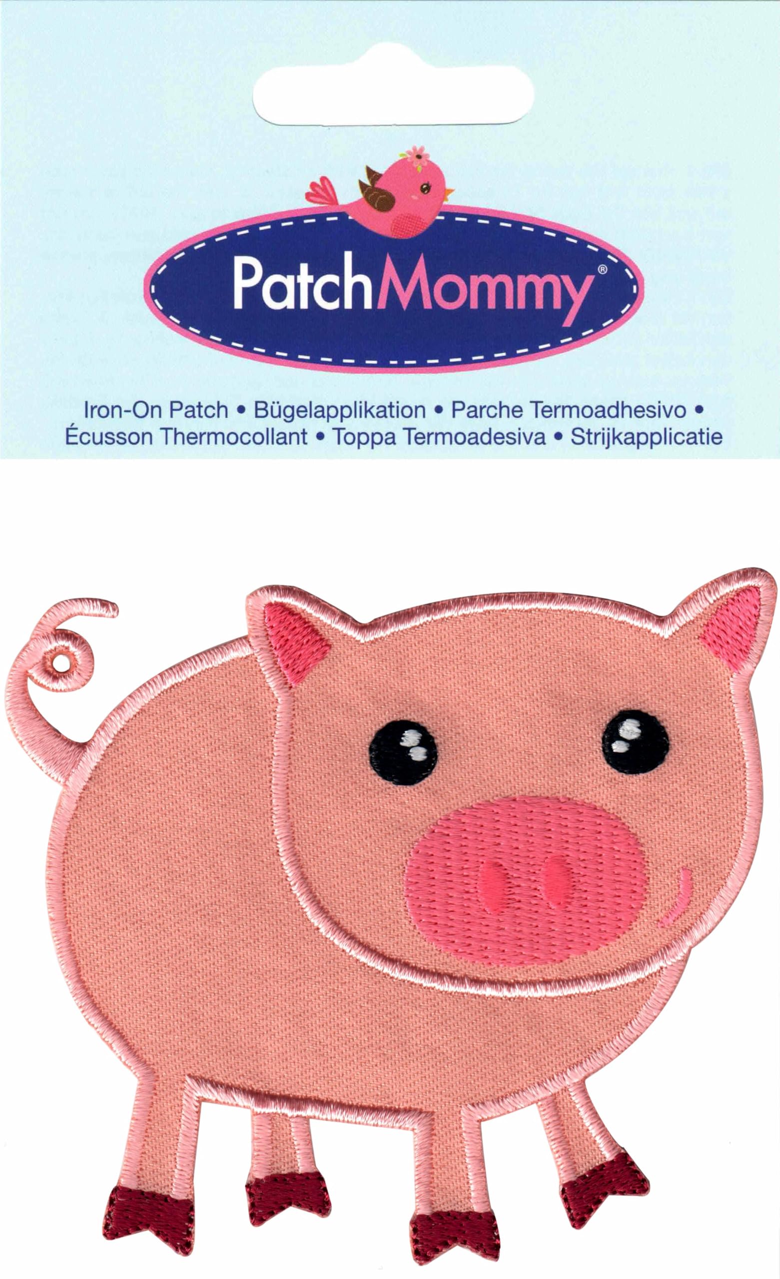Pig Patch Iron On & Sew On Appliques for Kids - Fun & Durable Fabric Patches for DIY Crafts, Clothing, Backpacks & Costume Decorations