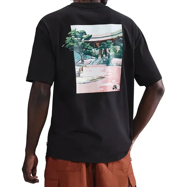 Nike SB Max 90 Brooklyn Banks Skate T-Shirt for Men - Black Cotton Graphic Tee - Streetwear & Skateboarding Apparel