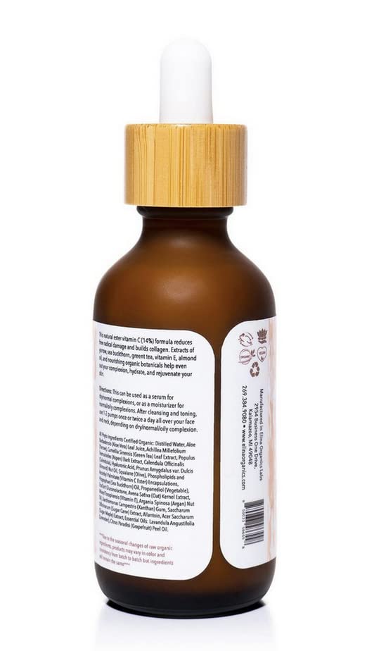 Best Vitamin C Elixir Serum for Face - Brightening & Anti-Aging Skincare Treatment - Day & Night Use for Glowing Skin