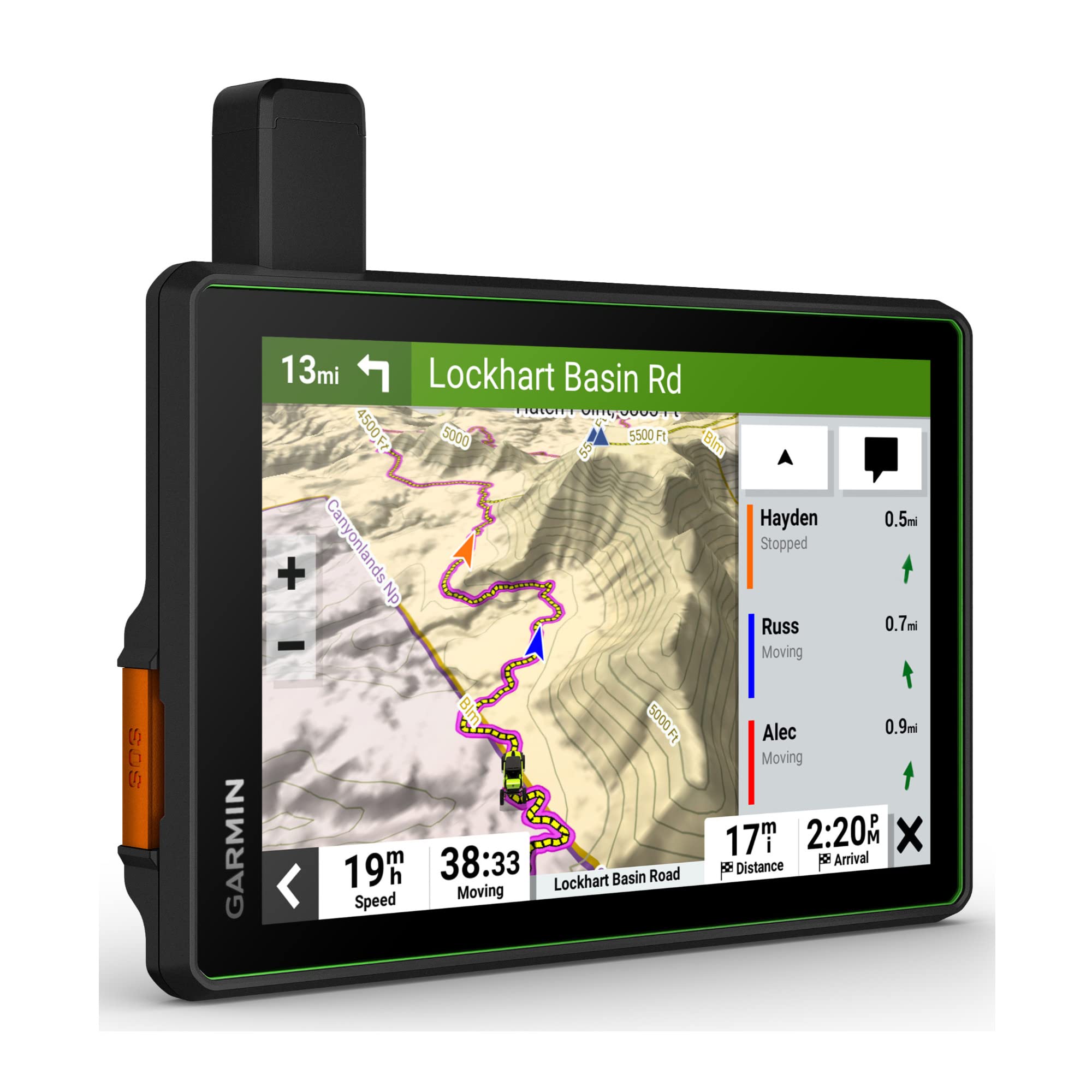 Garmin Tread SxS Off-Road GPS Navigator with Ultra-Bright Display, Preloaded Topography Maps & Group Ride Radio | inReach Satellite Technology for Adventure, Hunting & Overlanding