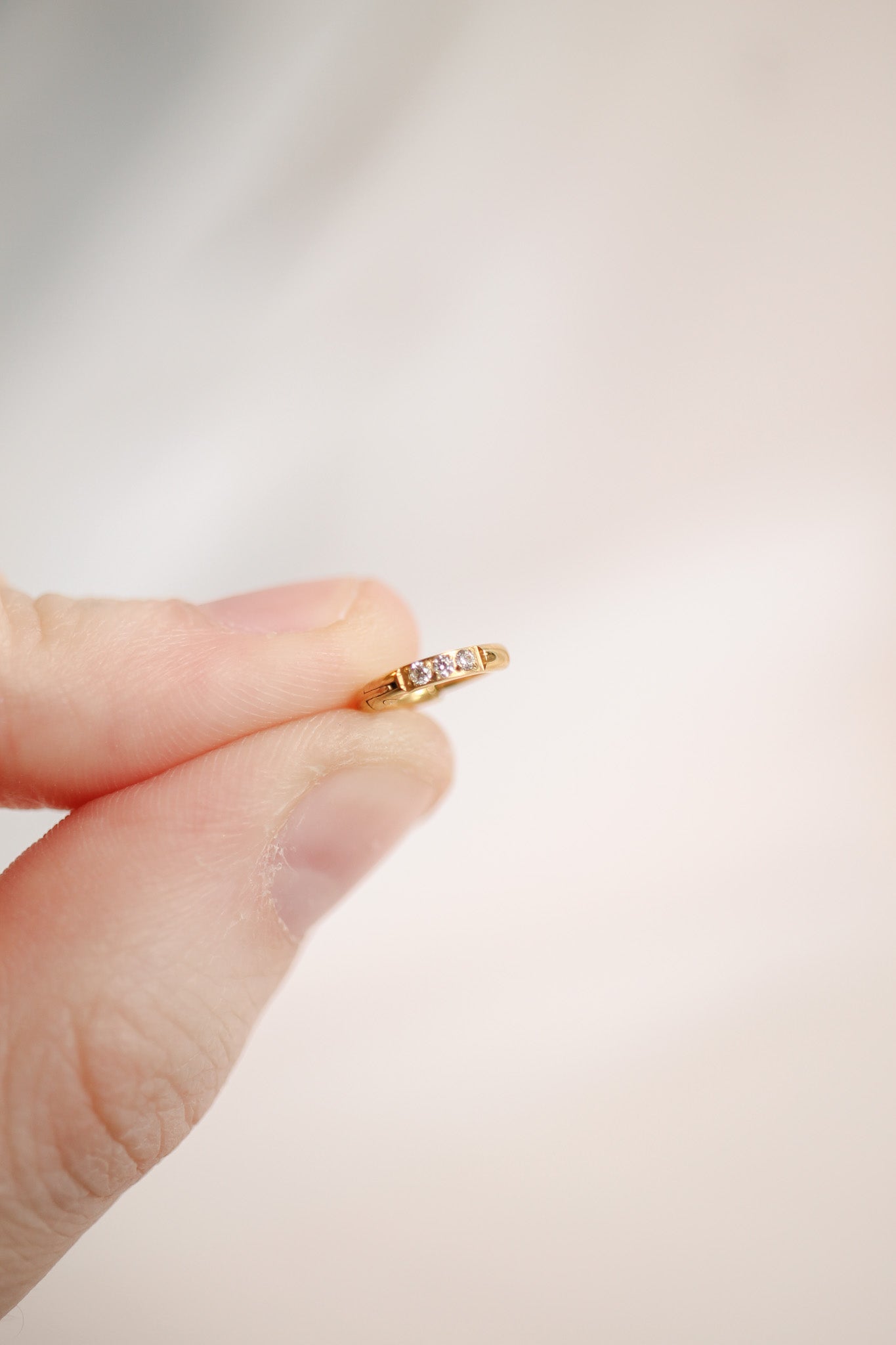 14K Gold Micro Crystal Hoop Earrings - Dainty & Elegant Jewelry for Everyday Wear, Parties & Special Occasions