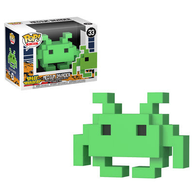 8-Bit Pop! Vinyl Figure - Medium Space Invaders Alien Collectible Toy for Gamers & Retro Decor (33) - Perfect for Gaming Rooms, Office Desks & Nostalgic Gift Giving