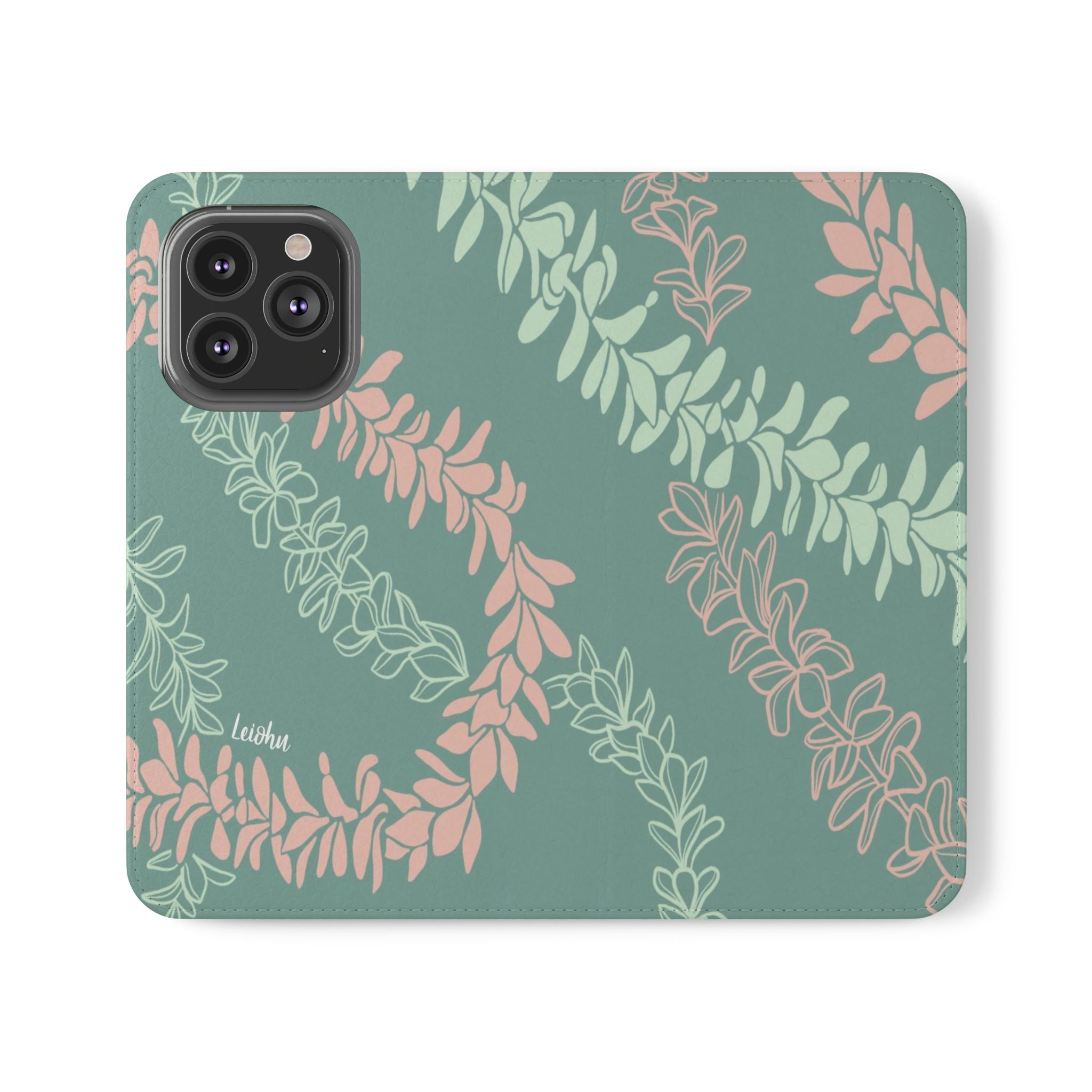 Groovy Pua Melia Folio Case for iPad - Premium PU Leather Protective Cover with Hand Strap, Stand Function & Card Slots - Perfect for Work, Travel & School