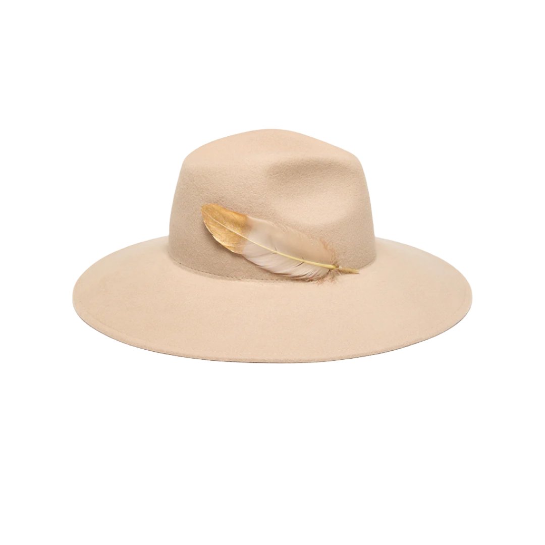 Stylish Emmanuelle Wool Felt Fedora Hat for Women - Classic Wide Brim Winter Fashion Accessory for Outdoor Activities, Travel & Special Occasions