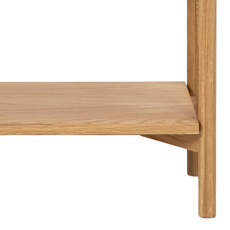 Braidwood 86cm Natural Oak Wooden Shelving Unit - Stylish Storage for Living Room, Bedroom, or Home Office
