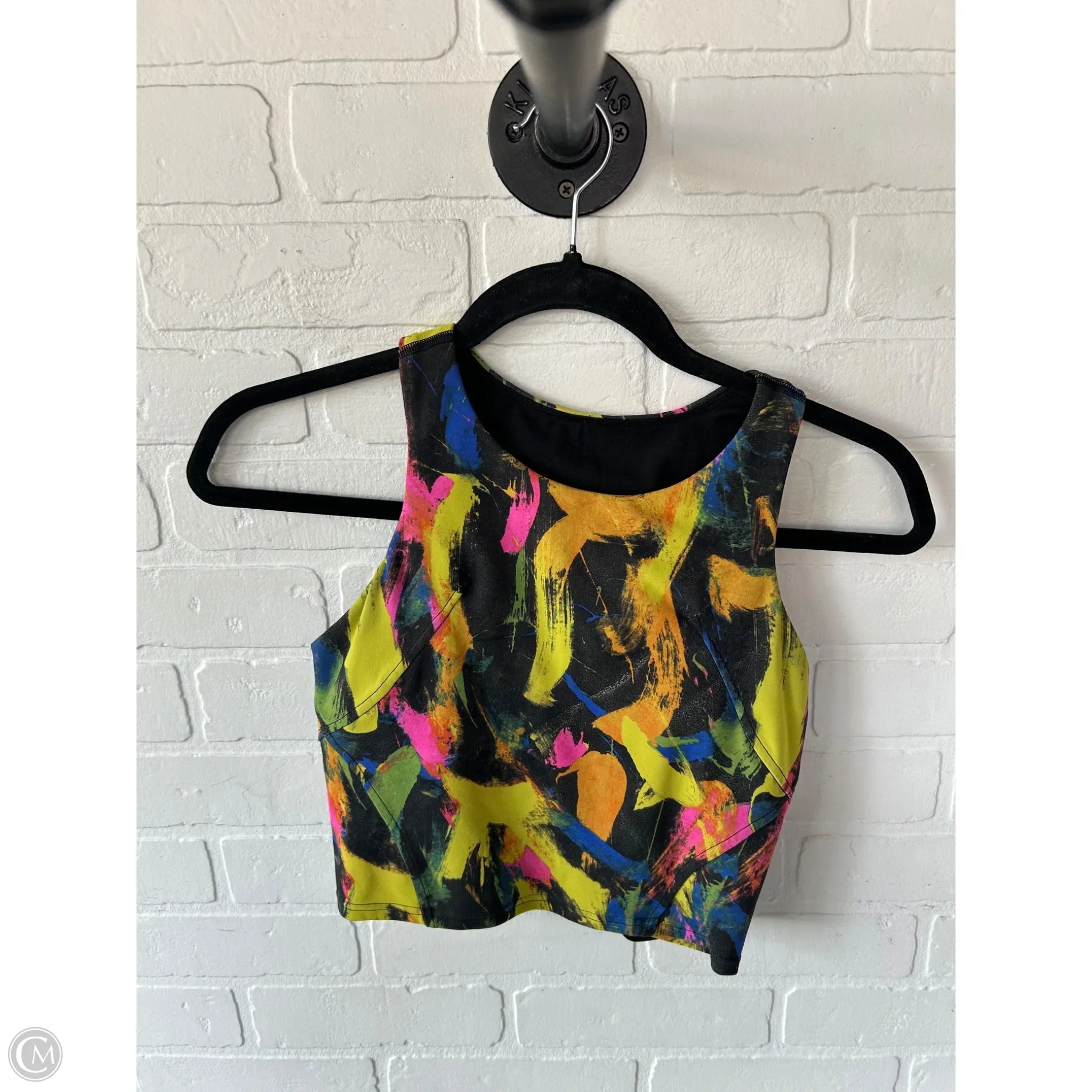 Lululemon Women's Athletic Sports Bra - Black & Yellow, Size Small - Perfect for Yoga, Running & Gym Workouts