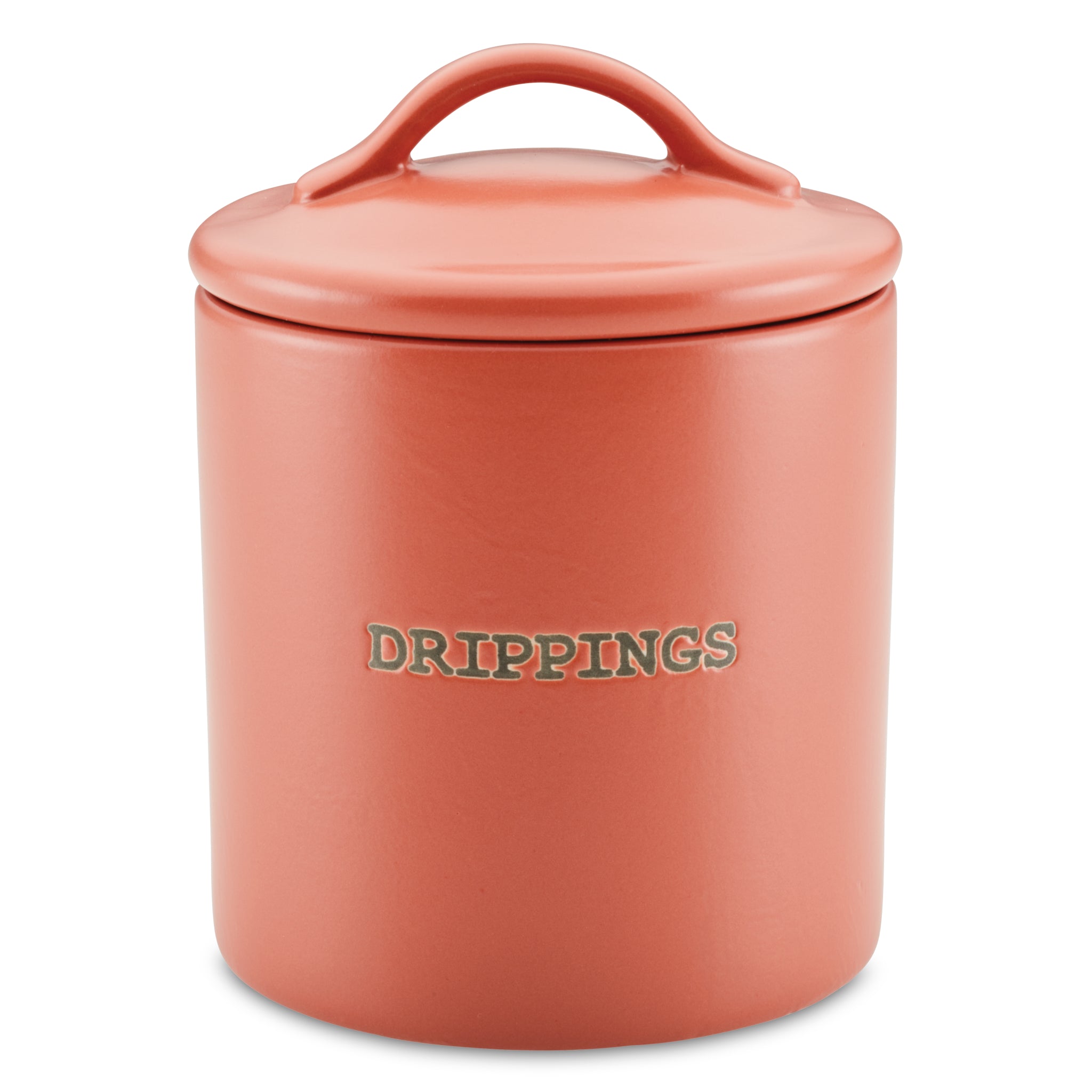 21oz Ceramic Bacon Grease Keeper with Lid - Durable Grease Storage Container for Kitchen Countertop, Stovetop & Camping Use