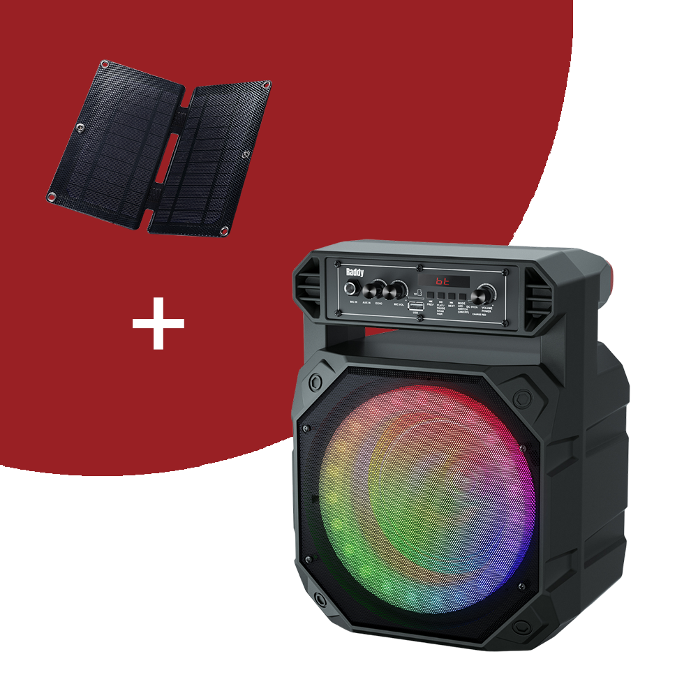 Raddy RS68 Portable Karaoke Machine with Bluetooth & Wireless Microphones - Rechargeable Speaker for Home Parties, Outdoor Gatherings & Travel Entertainment