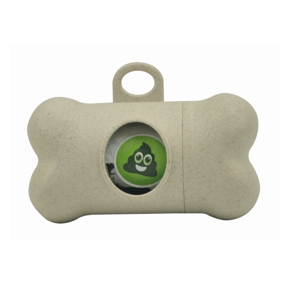Eco-Friendly Bamboo Waste Bag Dispenser for Dogs & Cats - Portable Poop Bag Holder for Walking, Hiking & Travel - M PETS Biodegradable Pet Waste Solution