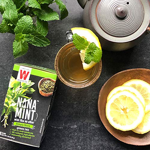 Wissotzky Tea Nana Mint Green Tea - 2 Pack | Refreshing Herbal Tea with Natural Peppermint Flavor | Perfect for Relaxation, After Meals & Iced Tea Recipes