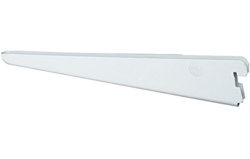 FreedomRail 6.5-inch White Shelf Bracket for Wood Shelves - Heavy Duty Closet Organizer, Kitchen Storage & Garage Organization Solution
